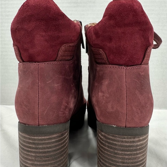 Vionic Womens Spencer Burgundy Combat Boots Size 6.5 Medium (B, M) - Picture 14 of 16